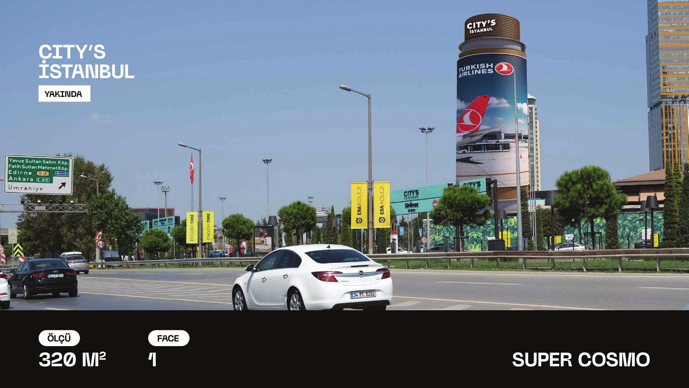 City's İstanbul dijital ekran lokasyonu